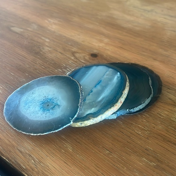 Geode slice coasters, set of four (4), NWOT - Picture 5 of 5